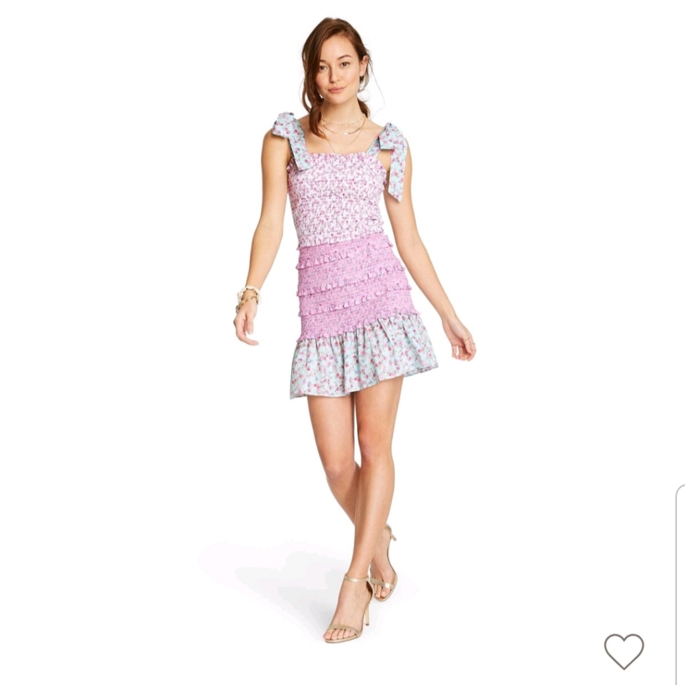 LAST CHANCE Adeline Tie-Strap Ruffle Dress💜🌸